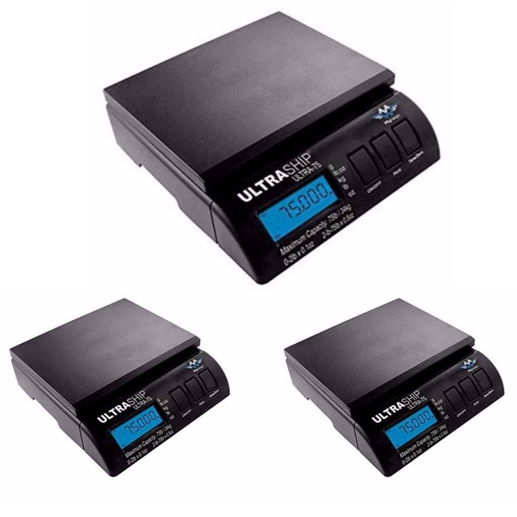 75 lb Electronic Digital Shipping Scales 3-Pack B724