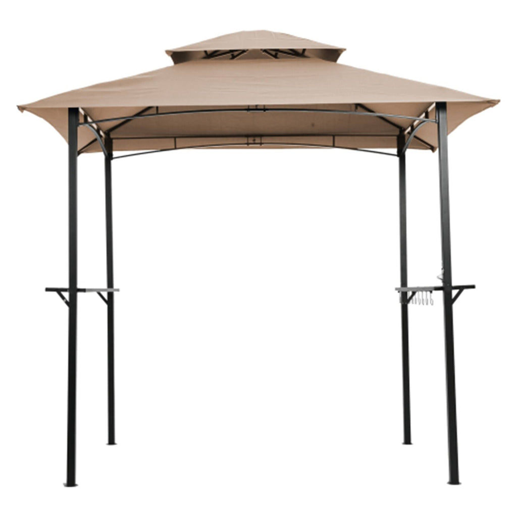 Outdoor Grill Gazebo 8 x 5 ft Double Tier Canopy U939