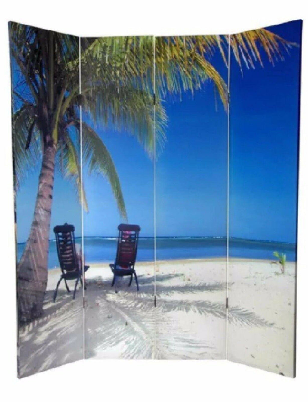 6 ft. Tall Double Sided Ocean Canvas Room Divider I66656