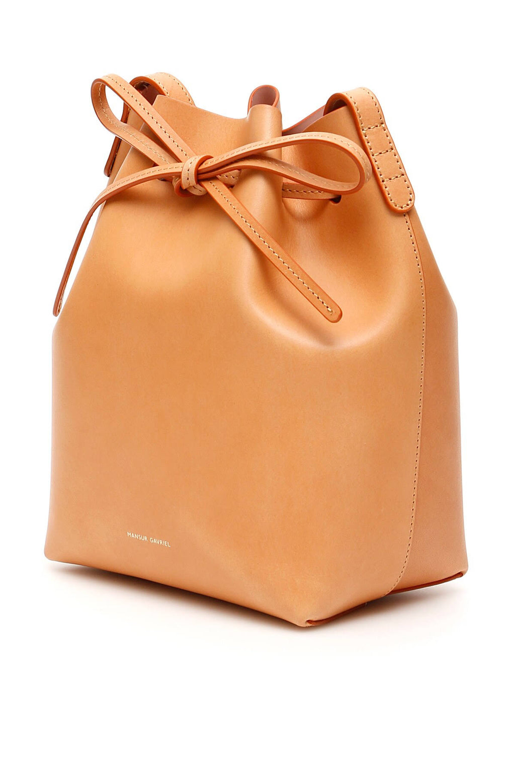 Mini Leather Bucket Bag X3921