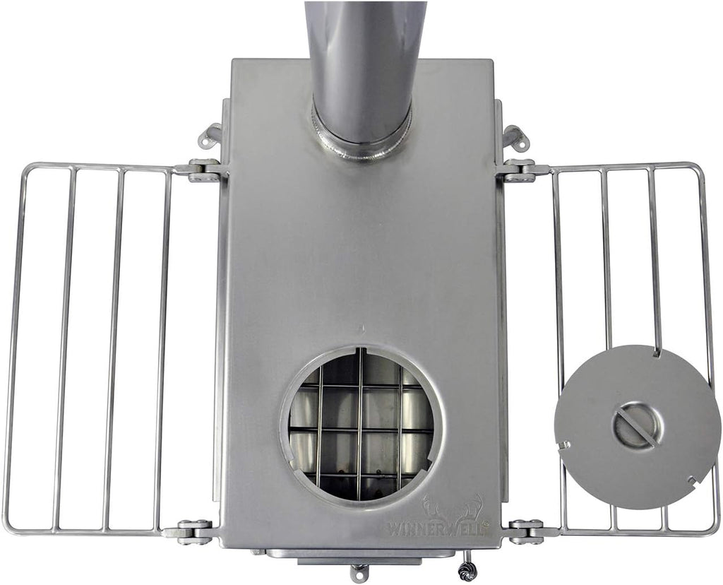 Portable Wood Burning Tent Stove with Chimney Pipe E693