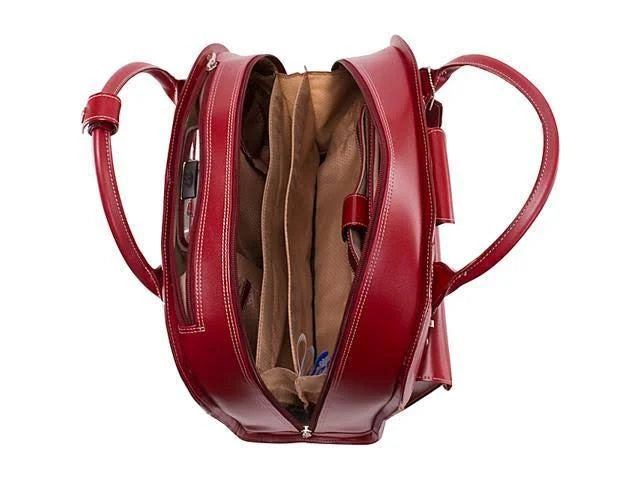 Red Wheeled Laptop Briefcase G448
