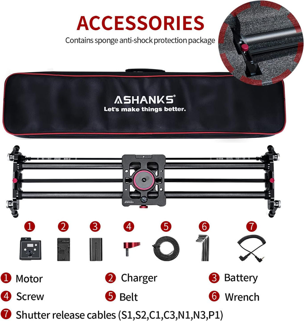 Motorized Carbon Fiber Camera Slider E958932