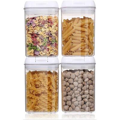Airtight BPA Free 4 PC Food Storage Containers with Lids T21254