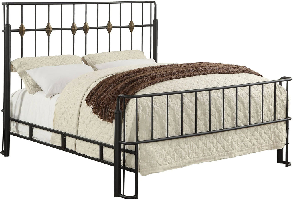 Black Queen Panel Bed G11699