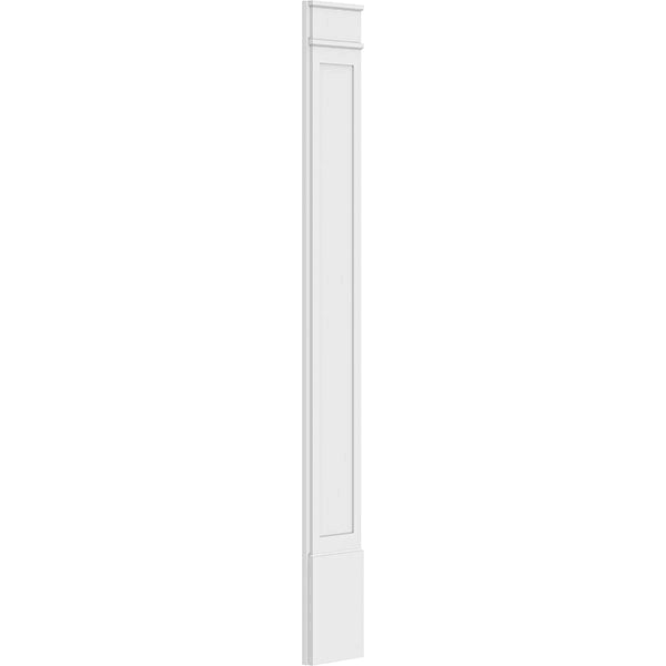 Flat Panel PVC Pilaster with Decorative Capital & Base (Pair) L633
