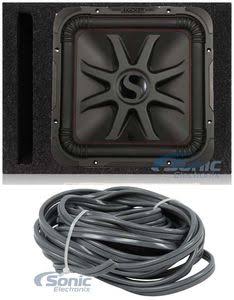 1800 Watt Car Subwoofer with Vented Box and Mono Amplifier W81127
