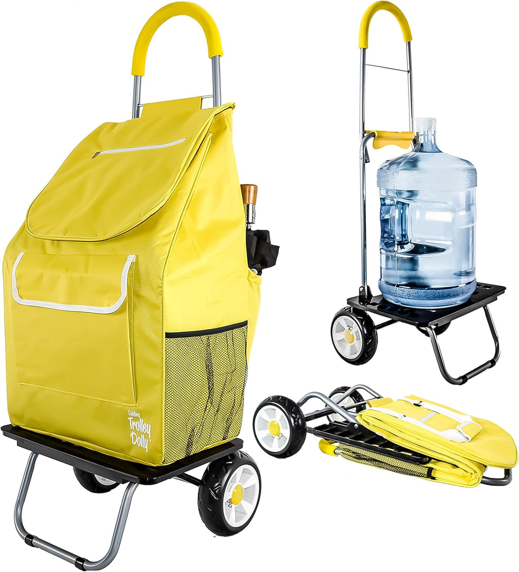 Brown Foldable Shopping Cart M58843