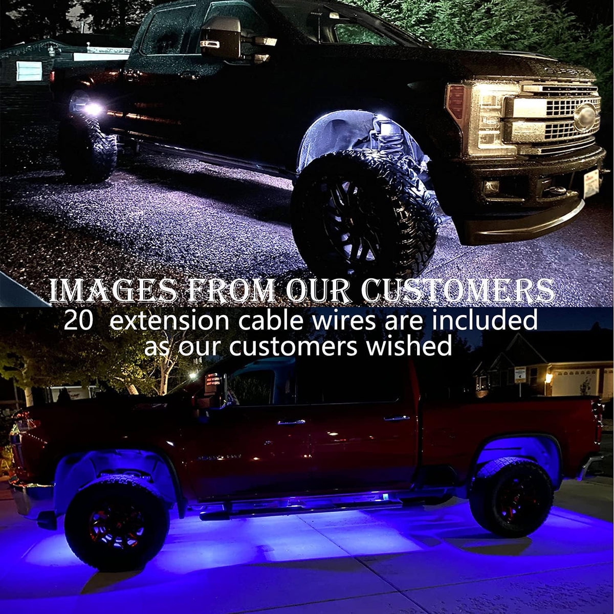 18 Pods Waterproof Multicolor LED Rock Lights Kit B276