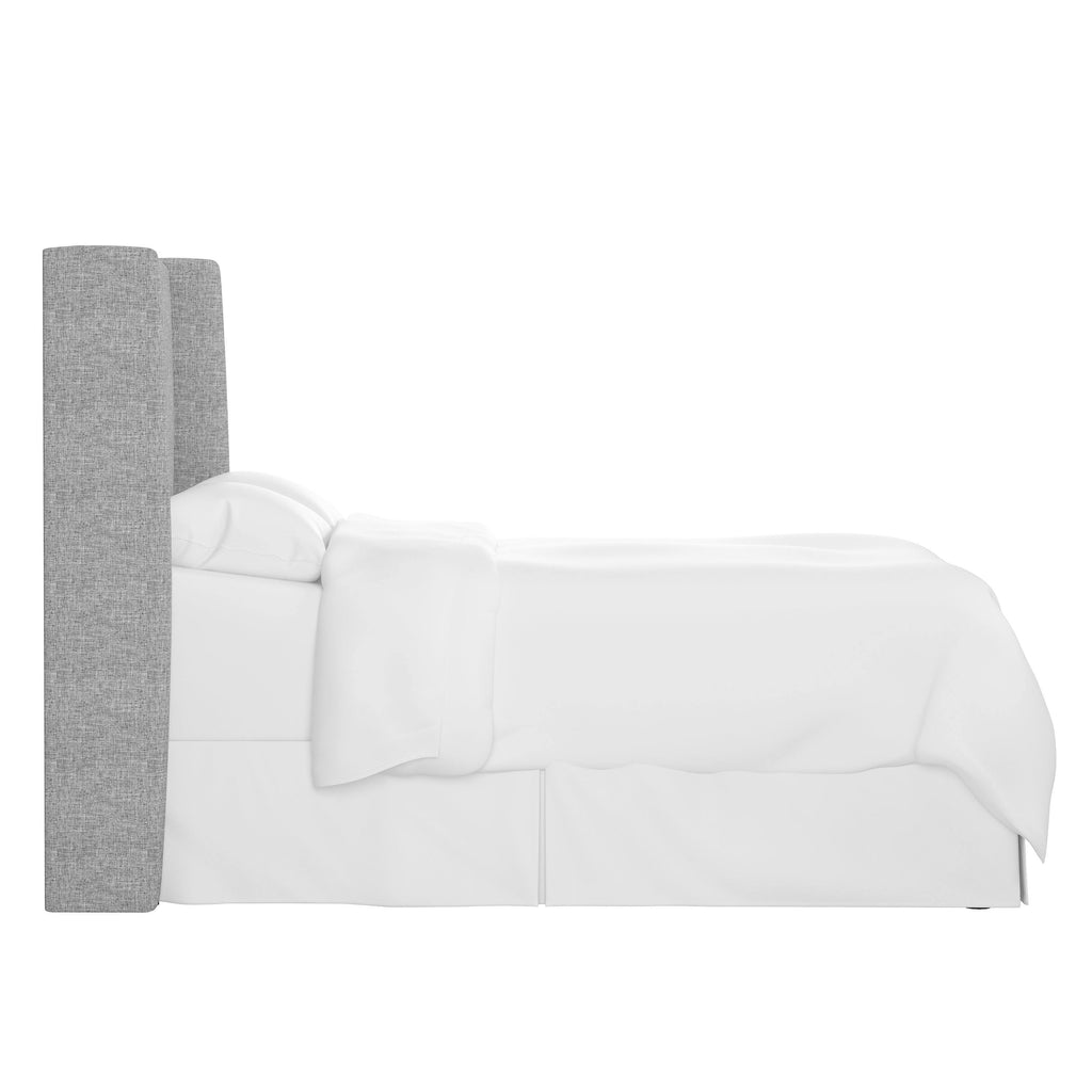 California King Gray Square Headboard S776559