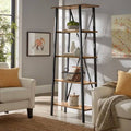 32-Inch 4-Shelf Oak Finish Bookcase T957