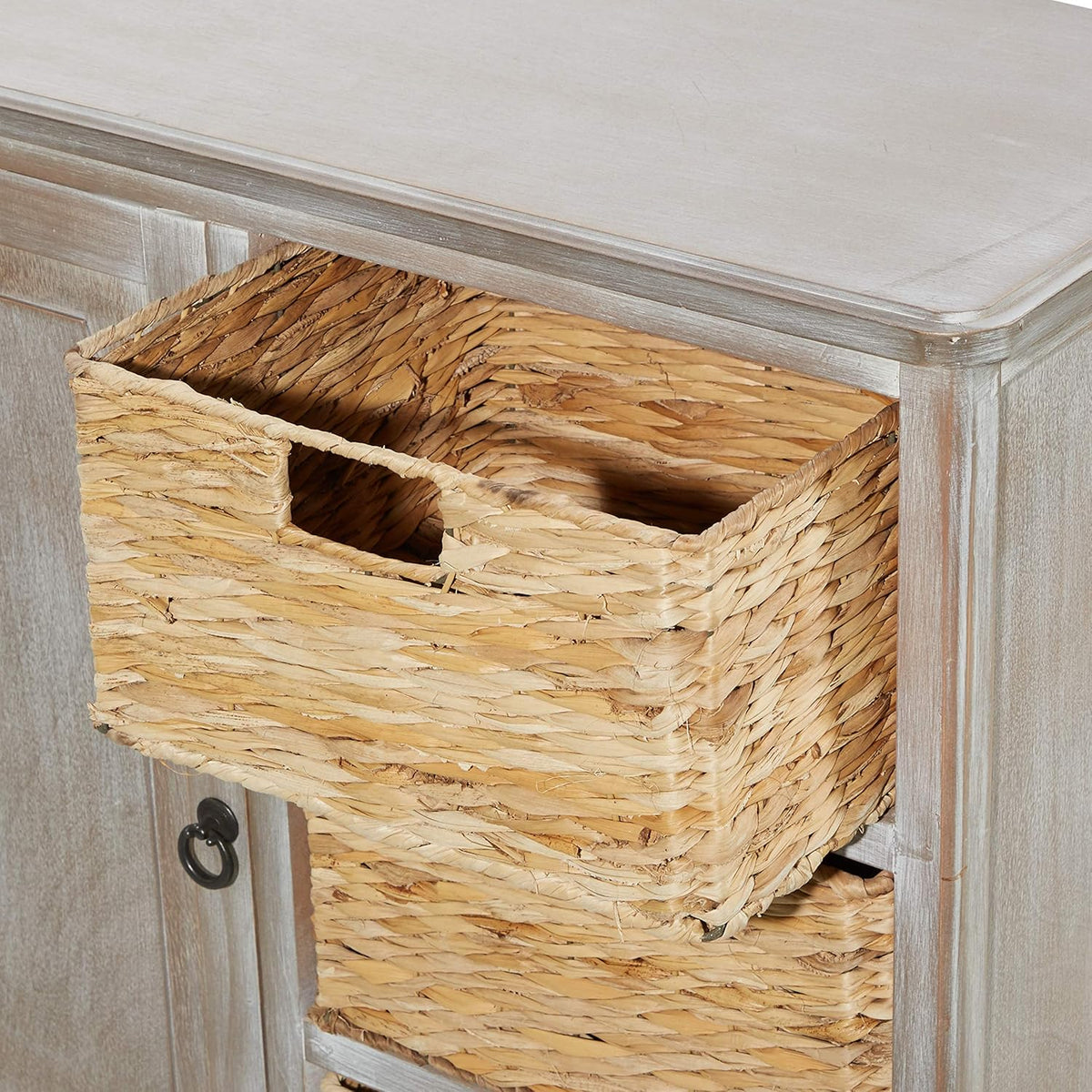 Wood Basket Cabinet U669405