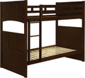 Cappuccino Twin Over Twin Bunk Bed J911903