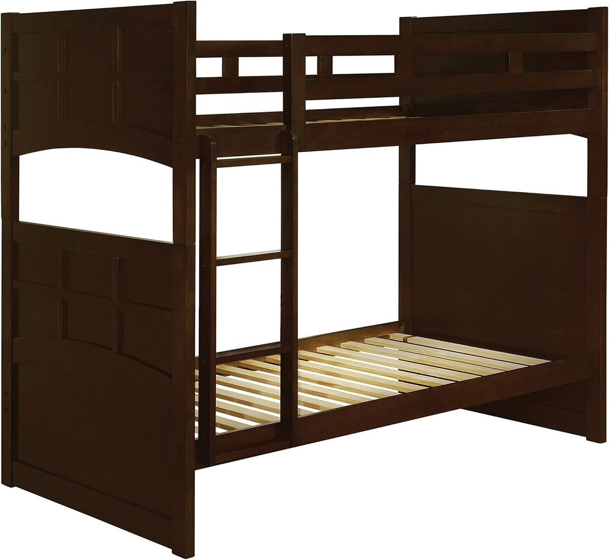 Cappuccino Twin Over Twin Bunk Bed J911903