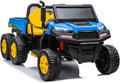 12V 2 Seater Kids Ride On Car with Remote Control 4WD Ride On Truck with Working Dump Bed Battery Powered 6 Wheels Ride On Toys Car, Bluetooth, Music Play, Green V789064