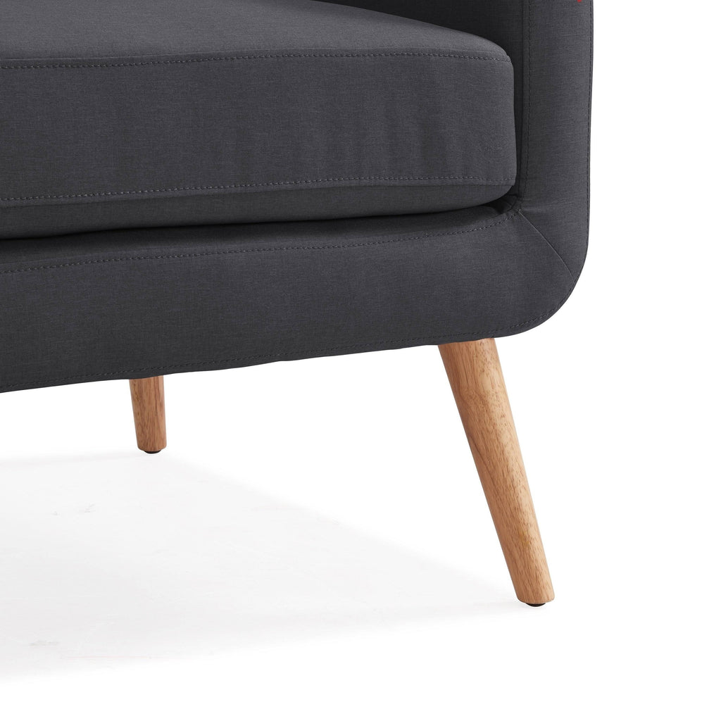 Charcoal Linen Armless Sofa L30841