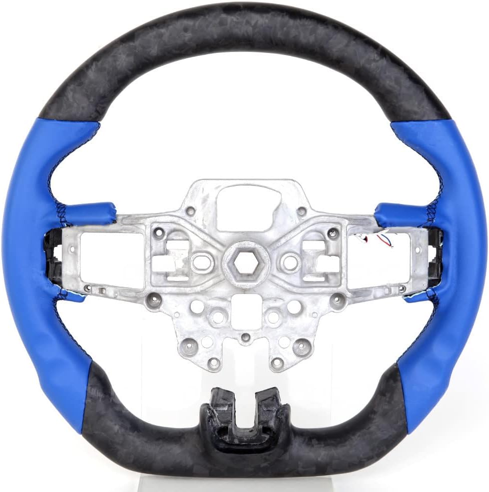 Matte Forged Carbon Fiber LED Steering Wheel Q38440