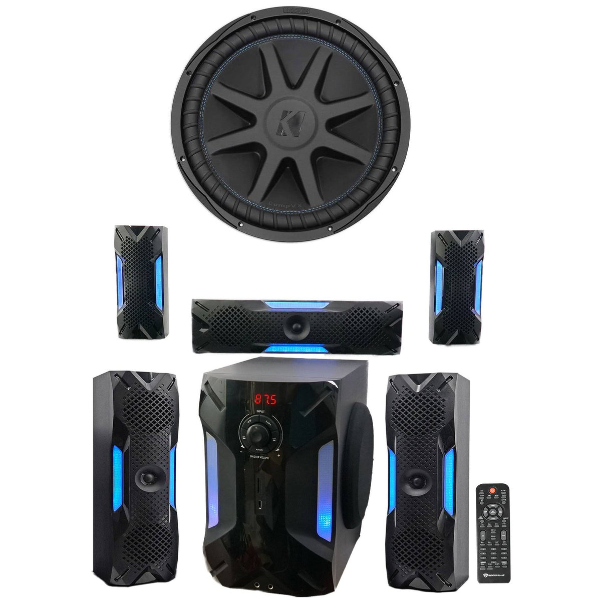 15 2000 Watt Car Subwoofer X449