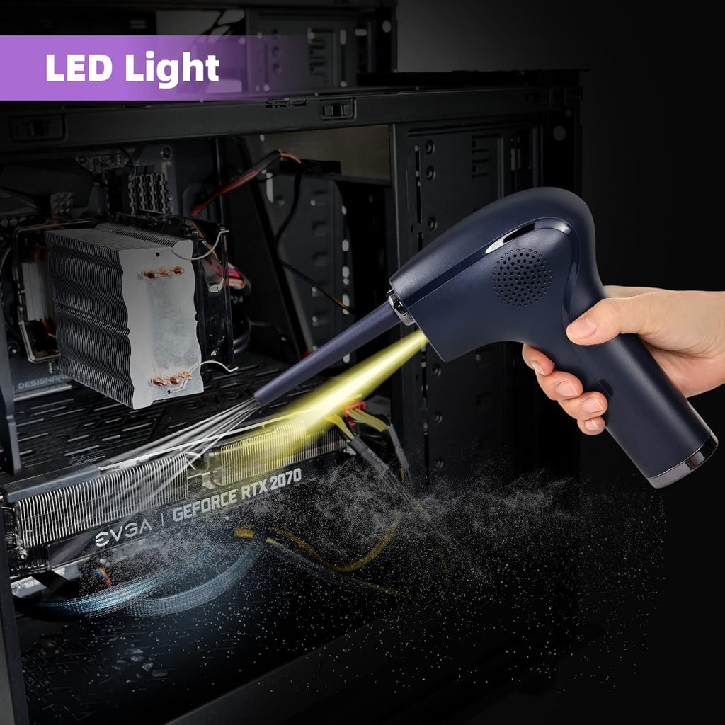 Cordless Electric Air Duster with LED Light, 37000 RPM, 6000 mAh, Pack of 2 Y778251
