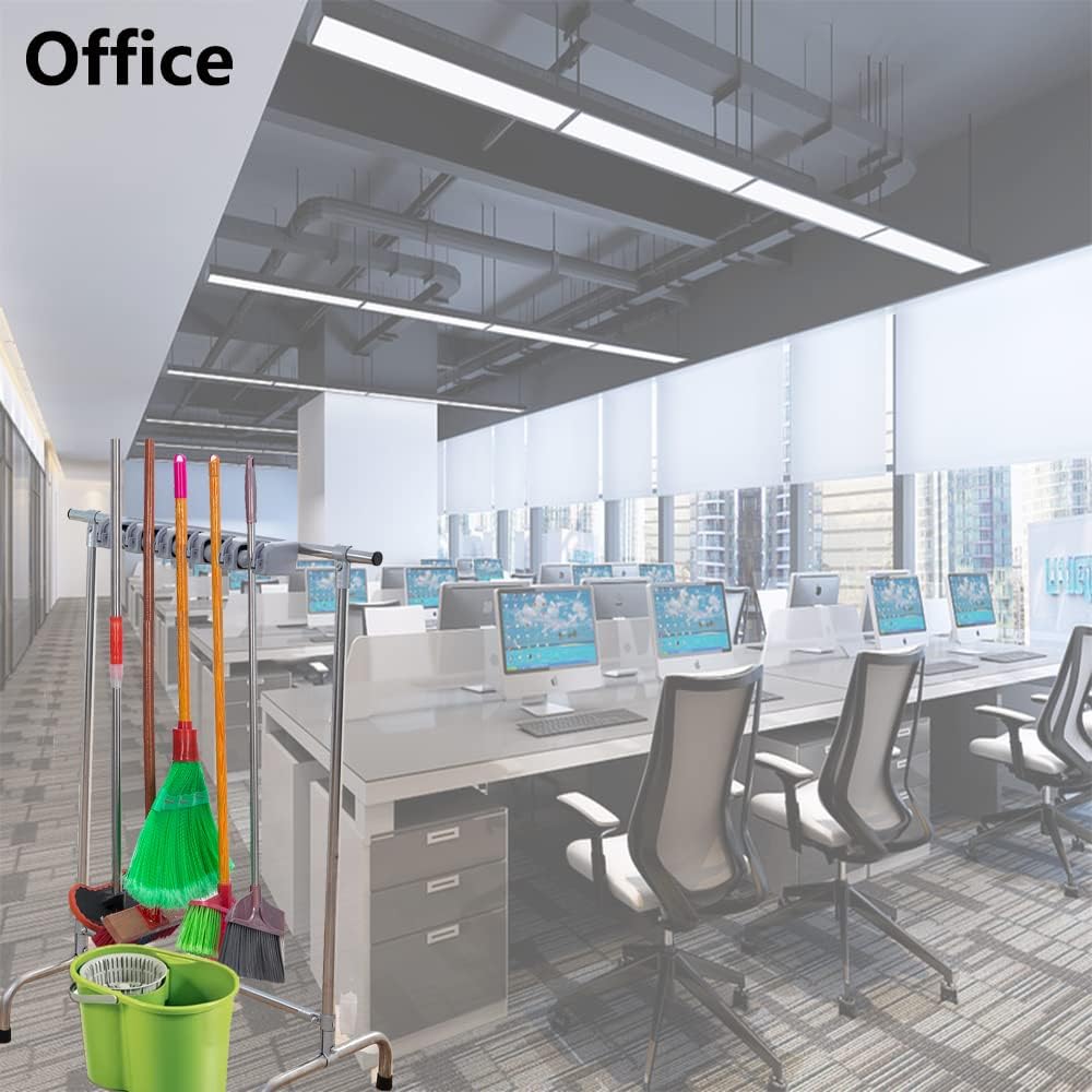 Floor Standing Broom Holder Organizer 10 Racks 8 Hooks A617