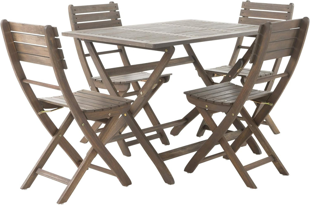 Acacia Wood Foldable Dining Set R51126