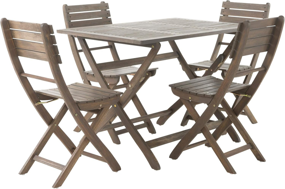 Acacia Wood Foldable Dining Set R51126