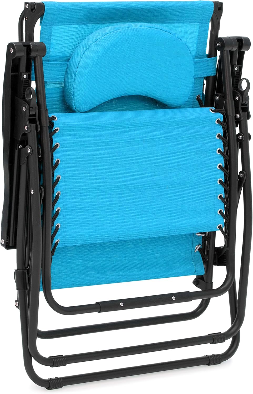 Oversized Steel Mesh Zero Gravity Reclining Lounge Chair with Canopy and Cup Holder U377777
