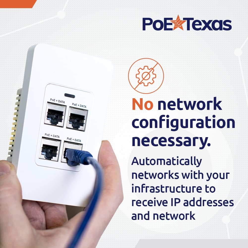 4 Port in-Wall Gigabit PoE Extender K10020