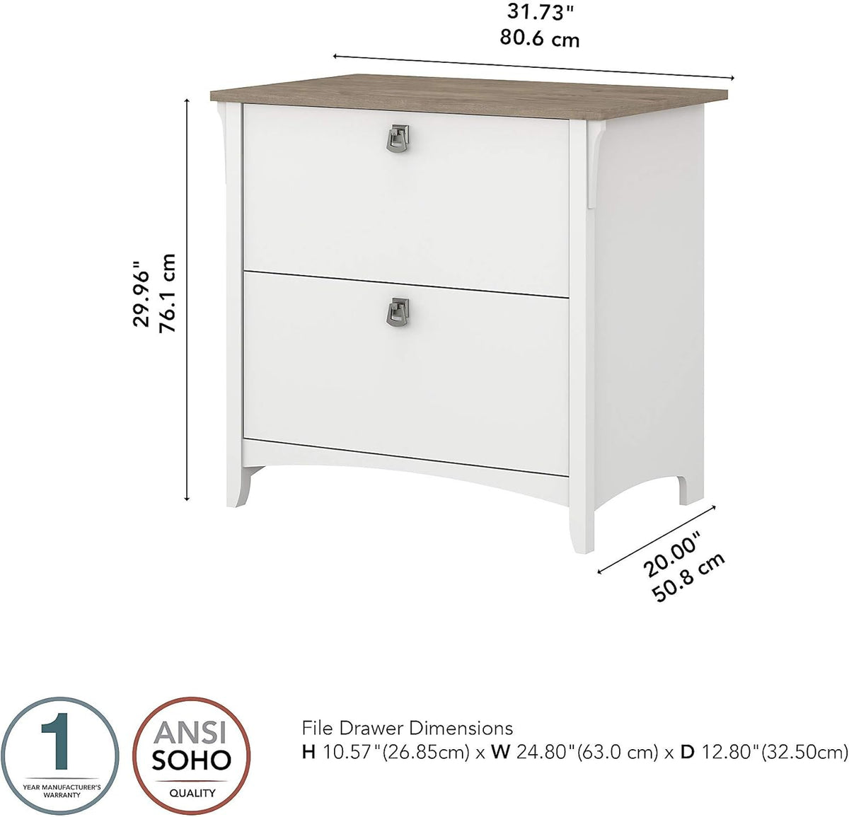 2 Drawer Lateral File Cabinet T700387