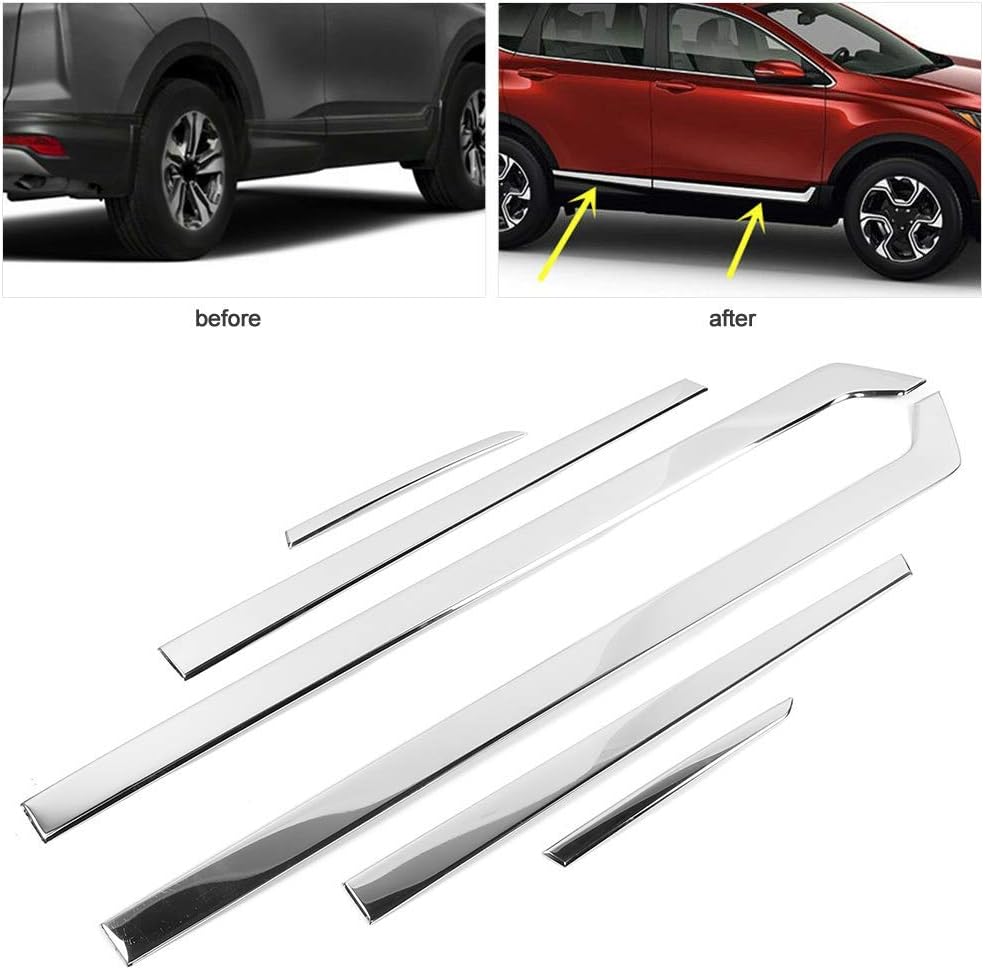 6pcs Stainless Steel Car Door Side Moulding Trim V142