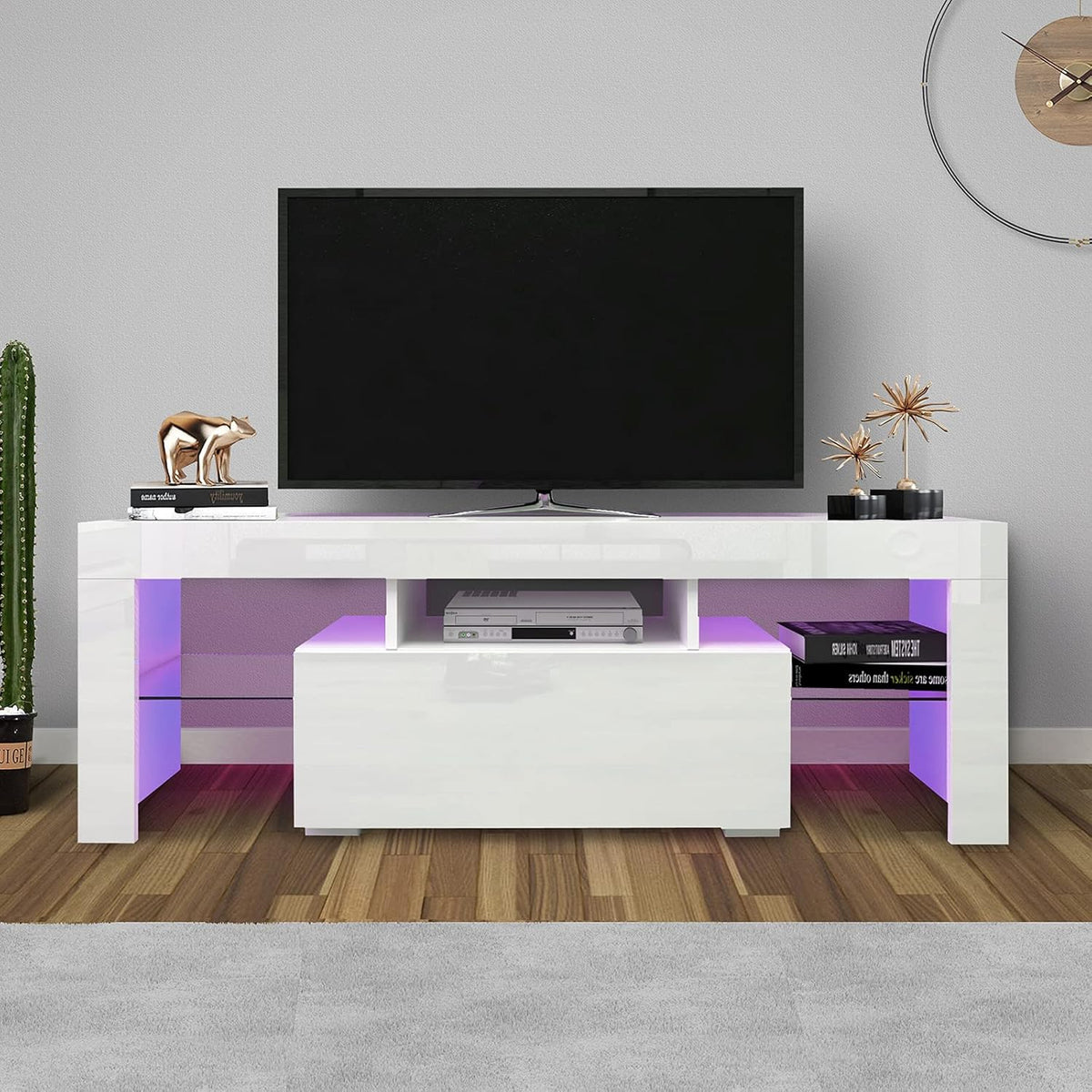 Modern Farmhouse Sliding Barn Door TV Stand up to 60 Inches G51033