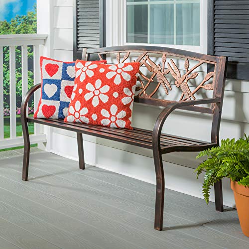 Cast Iron Metal Garden Bench Y275