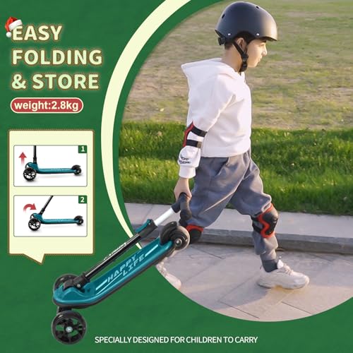 Kick Scooter for Kids 3-Wheel Folding with LED Light Wheels J2265