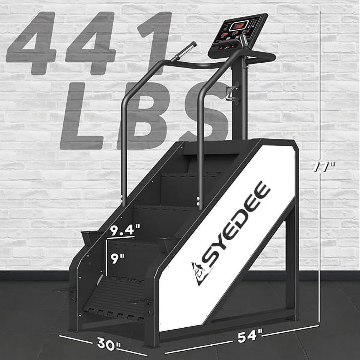 Stair Stepper with LED Screen, 12 Workout Programs, 441LBS Step Machine P839