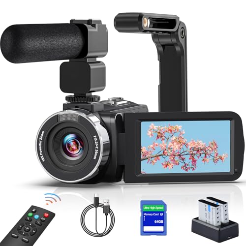 8K Video Camera 64MP Camcorder 18X Digital Zoom IR Night Vision WiFi P387388