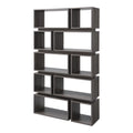 Distressed Gray Wood Geometric Bookcase H456343