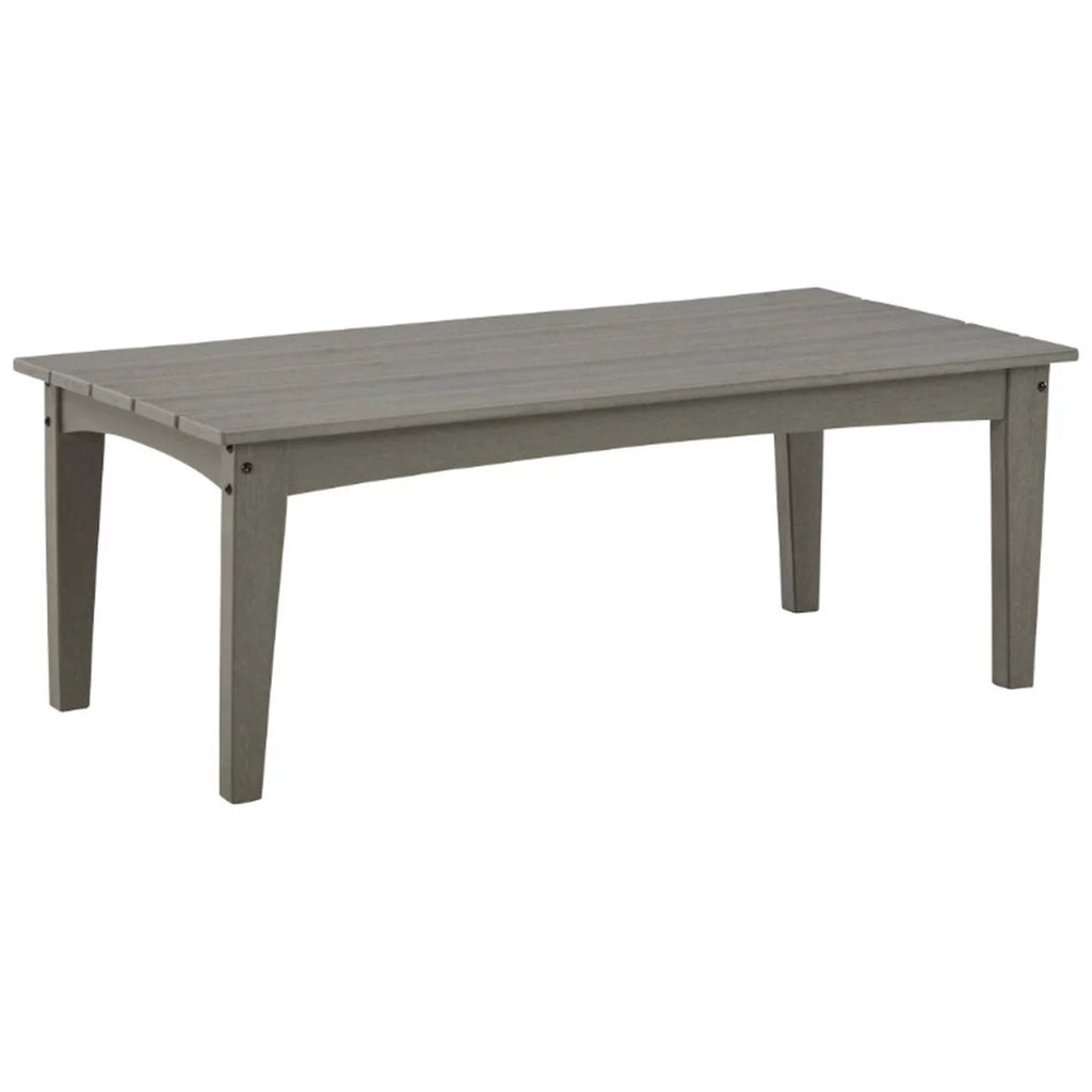 Gray Cocktail Table with Slatted Top and Tapered Legs U892939