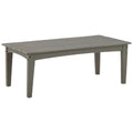 Gray Cocktail Table with Slatted Top and Tapered Legs U892939