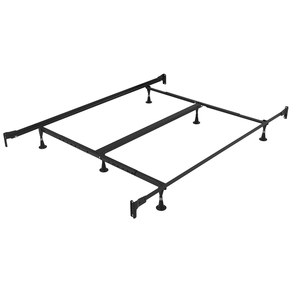Medium Firm Innerspring PillowTop Mattress Set with Bed Frame Full Y1772