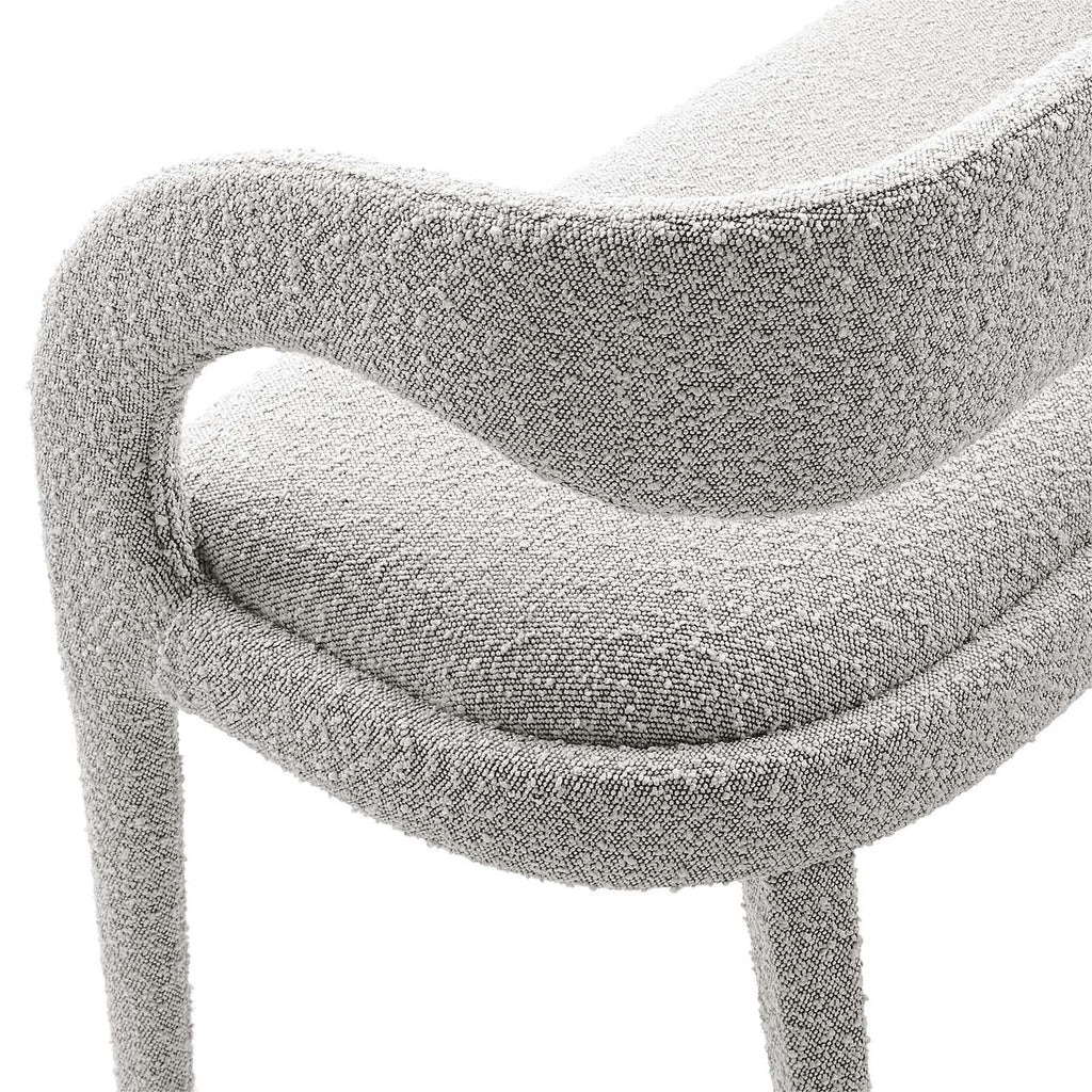 Boucle Fabric Accent Bench Q8505