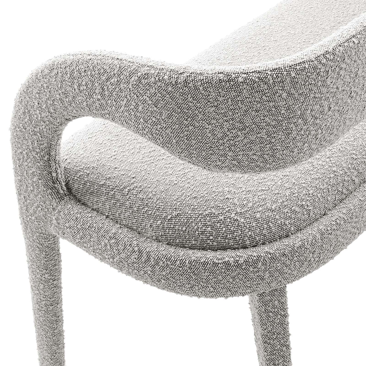 Boucle Fabric Accent Bench Q8505
