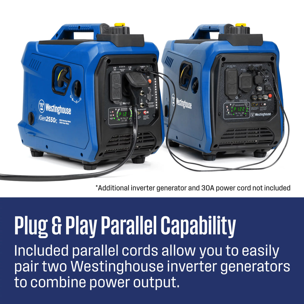 Gas Powered Portable Inverter Generator with CO Sensor U536