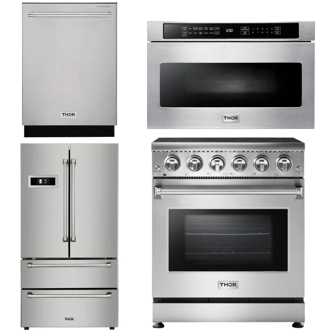 30 inch Electric Range Microwave Refrigerator Dishwasher V585186