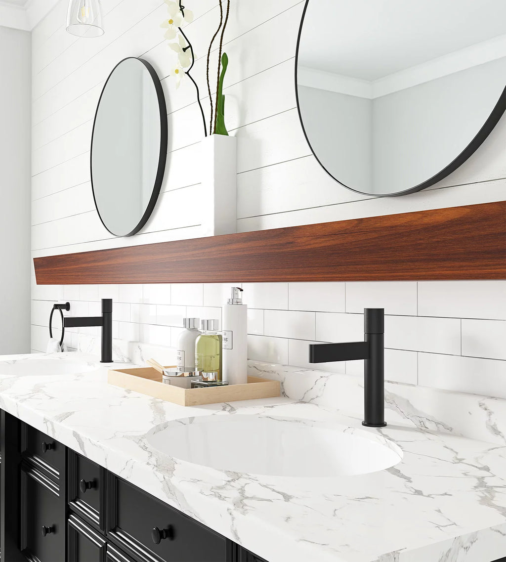 Single Hole Black Bathroom Faucet Q3132