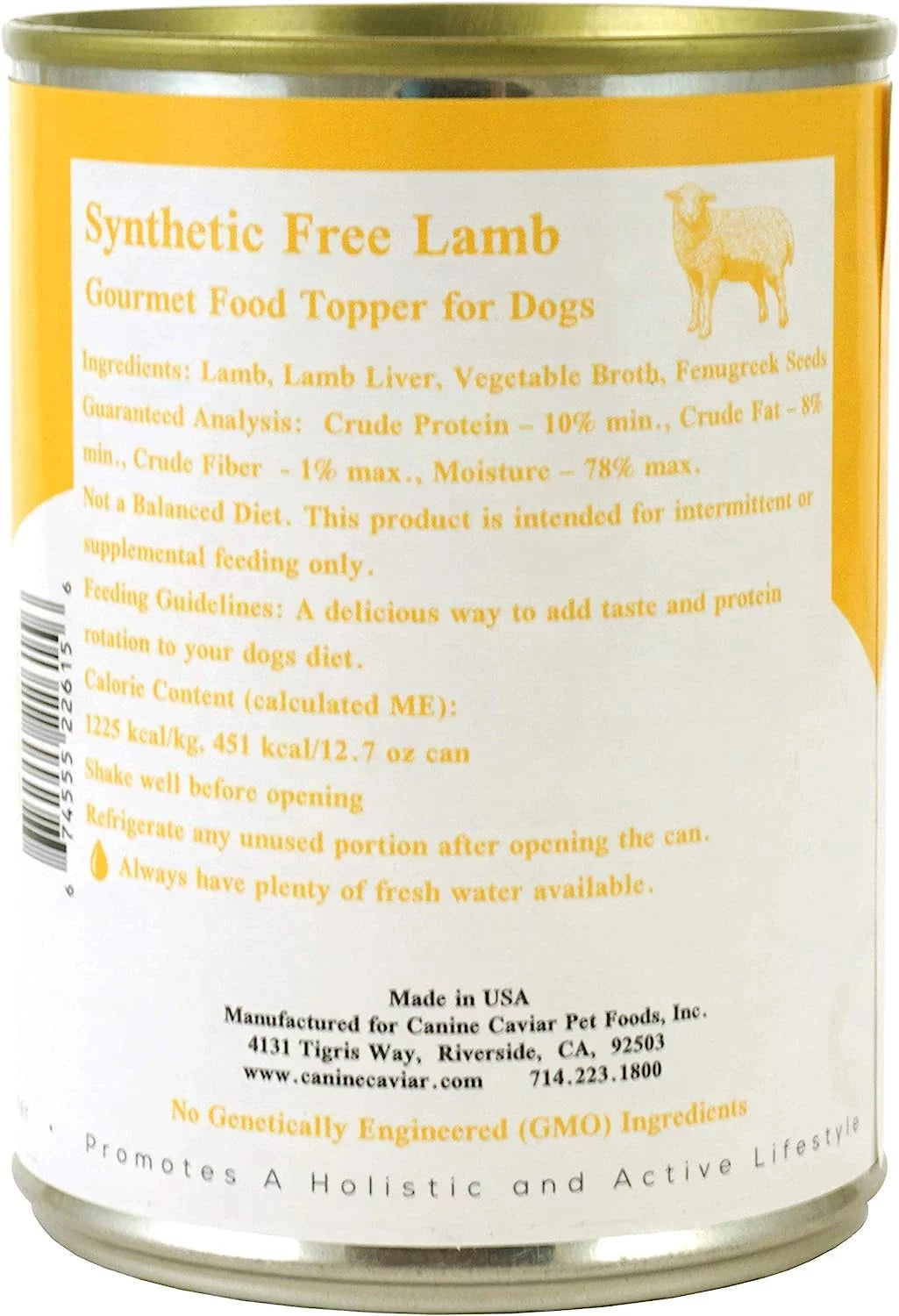 Lamb Canned Dog Food 13 oz Cans S80255