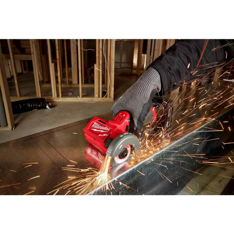 12V Brushless Cordless Cut Off Saw Kit with 3 in. Metal Cut Off Wheels U75644