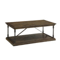 Medium Brown Cocktail Table with Slab Top and Base Q8792