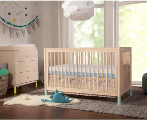 White Pink Dual Sided Memory Foam Crib Mattress E60840