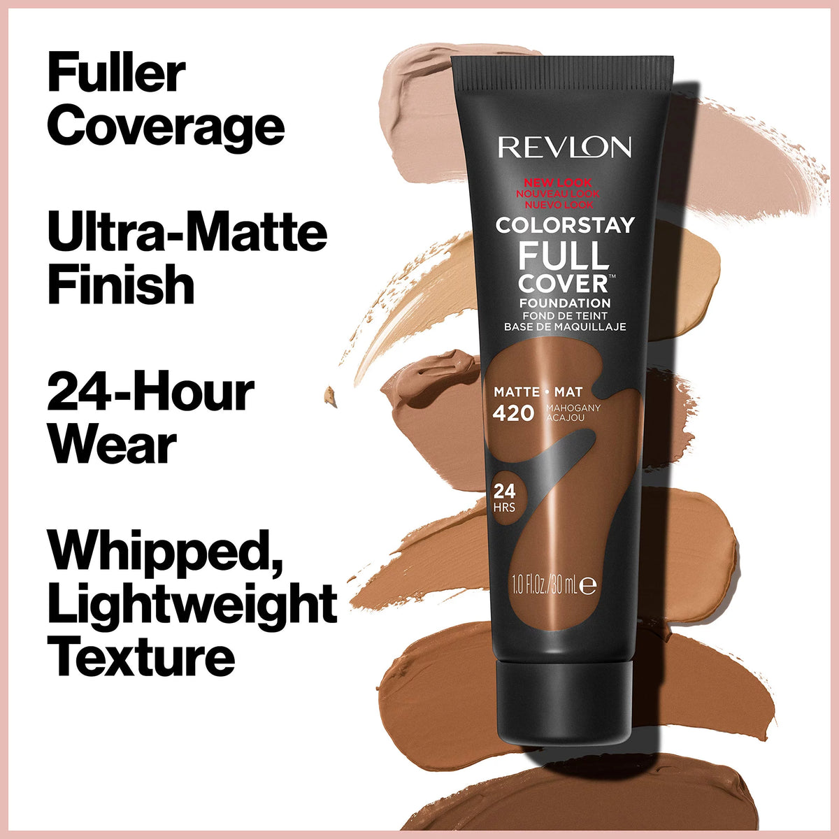 Matte Foundation, 210 Sand Beige 1.0 Fl Oz (Pack of 8) V573463