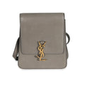 Grey Leather Satchel J115272
